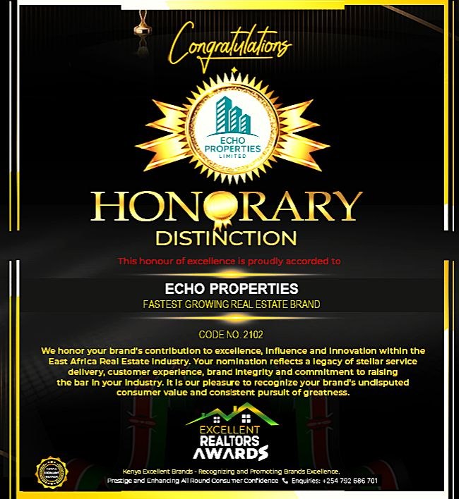 Echo Properties Award